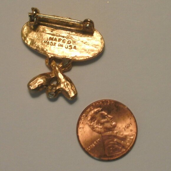 Vintage Collectible MAFCO USA 500 CLUB Bowling Gold Tone Pin - Picture 2 of 2